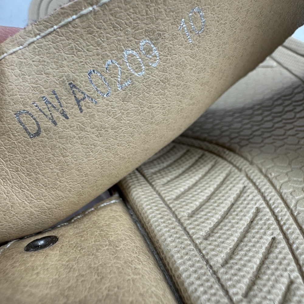 Atalina Sparkle & Cream Tan Sandal with a Logo Insole - Picture 10 of 14